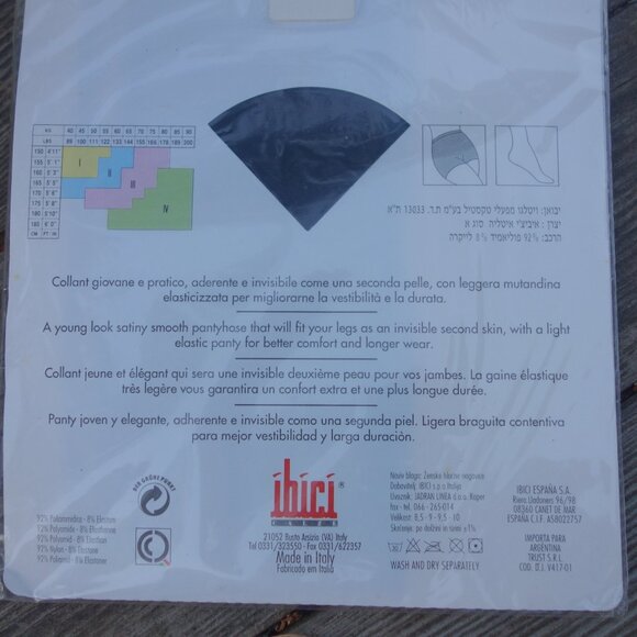 ibici calze Cleo Deluxe 15 den Size 2 Made in Italy Panty Hose *New in Package* - Picture 7 of 12